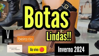 BOTAS FEMININAS CONFORTÁVEIS ✨ COLEÇÃO BEIRARIO INVERNO 2024 ✨ MODARE  VIZZANO [upl. by Shaddock752]