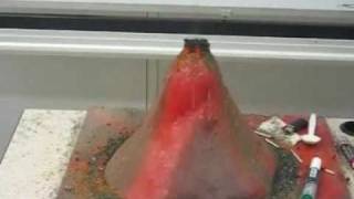 Volcano Experiment تجربة البركان [upl. by Ainalem]