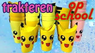 Trakteren op school  Schattige Pikachu Pokemon traktatie voor popcorn [upl. by Grizel794]