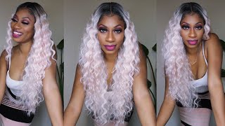 My 1st Time Trying a DASHLY wig EVER Sensationnel DASHLY 13 in RoseGold [upl. by Aynik]