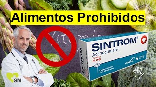 Los Alimentos prohibidos con Sintrom 🚫 │ Riesgos del anticoagulante [upl. by Notyalc585]