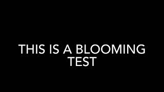 LED Blooming Test Video [upl. by Aven]