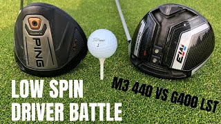 Ping G400 LST vs Taylormade M3 440  Low Spin Driver Battle [upl. by Eikcin618]