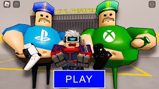 BARRY PLAYSTATION VS XBOX BARRY in BARRYS PRISON RUN OBBY  ROBLOX [upl. by Gavini]