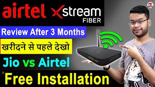 Airtel Xstream Fiber Installation Charges  Airtel Xstream Fiber vs Jio Fiber Speed Test Plan 2022 [upl. by Wilek]