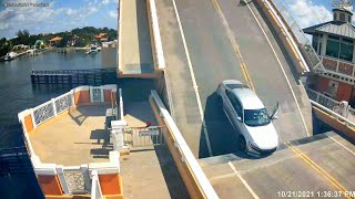 Drawbridge Opens While Car Is Still Crossing [upl. by Jane527]