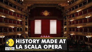 For first time in two amp half centuries woman conducts opera in La Scala opera house Milan [upl. by Ahsitan]