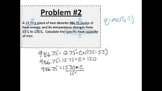 Calculating heat with qmcdelta T [upl. by Lait816]