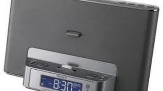 Sony ICFCS15iP Speaker Dock  Clock Radio Unboxing [upl. by Anividul472]