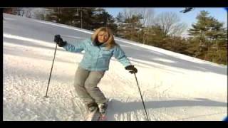 Ski Tips with Pam Fletcher  Lean forward on steep terrain [upl. by Annahvas]