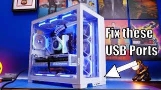 How to fix broken Lian Li Dynamic Evo front USB IO Ports [upl. by Nelram826]