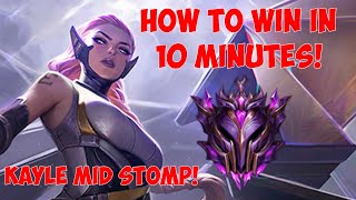 How to win with Kayle in 10 minutes in Masters  kayle 1v9 [upl. by Georgy]