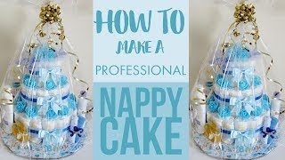 How To Make A Professional Nappy Cake [upl. by Ahseek245]