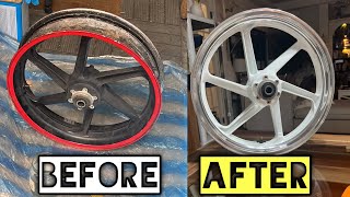 Motorcycle Rim Refinishing [upl. by Procora67]