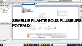 TUT0ROBOT STRUCTURAL ANALYSIS 2021 EXEMPLE PRATIQUE DU DIMENSIONNEMENT DUNE SEMELLE FILANTE [upl. by Guillemette]