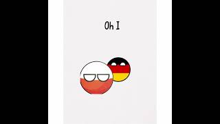 Germany and Poland satellite by Lena germany poland shorts countryballs [upl. by Ahsenak]