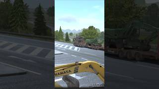 😘😱🌃🌉 transport excavator Munich to Tubingen offroad in truckers of Europe 3 gameplay video [upl. by Siramay]