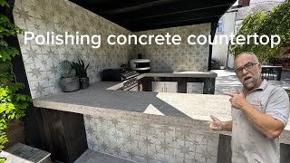 polished concrete countertop concrete countertop diy polishedconcrete trending [upl. by Naitsirk910]