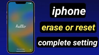 How to erase iphone  how to factory reset iphone [upl. by Samford]