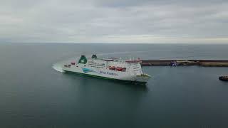 008  Irish Ferries at Rosslare Port [upl. by Naujid]