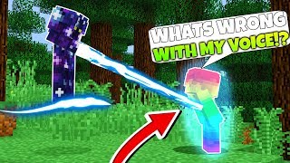 Minecraft Steve Saga  GALAXY STEVE CHANGED RAINBOW STEVES VOICE [upl. by Yerga]