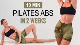 Get Abs in 2 WEEKS  10 Min DYNAMIC PILATES ABS  Daily Routine  Deep Core Activation  No Repeat [upl. by Garrik]