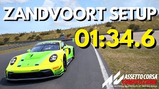 ACC ZANDVOORT  Porsche 992 GT3 R  Hotlap amp FREE Setup  134640 [upl. by Hsemin51]