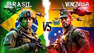 Comparativo de Força Militar Brasil vs Venezuela  Quem é Mais Poderoso [upl. by Maxey]