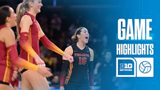 Oregon at USC  Highlights  Big Ten Volleyball  11172024 [upl. by Lodi]