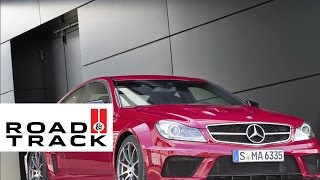 Sound Capture 2012 MercedesBenz C63 AMG Coupe Black Series  Road and Track [upl. by Htevi]