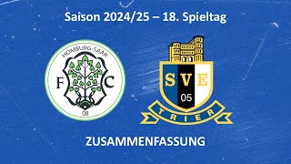 SVETV FC 08 Homburg vs Eintracht Trier  Highlights 18 Spieltag Saison 2425 [upl. by Maximo164]