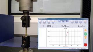 Ultimate Tensile Strength UTS Test Demonstration [upl. by Oznecniv]