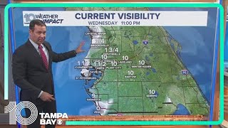 Dense fog advisory in place for entire Tampa Bay area [upl. by Jael]