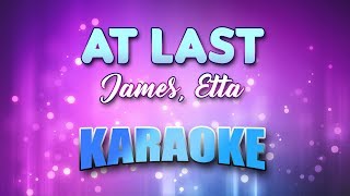 James Etta  At Last Karaoke amp Lyrics [upl. by Knah]