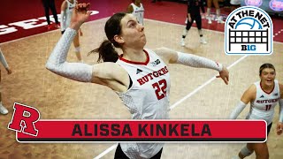 Spotlighting Alissa Kinkela  Rutgers Volleyball  At The Net [upl. by Yesnnyl]