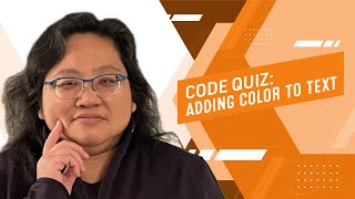 Coding for Beginners Code Quiz 122—Font Color [upl. by Goldina]