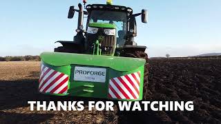 JOHN DEERE 6250R PREMIUM IN FURROW PLOUGHING WITH 6 FURROW LEMKEN JEWEL 8 YORKSHIRE UK farming [upl. by Hassett358]