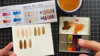 Watercolor Mixing Skin Tones [upl. by Aremat427]