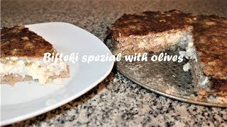 Bifteki spezial with olives recipe [upl. by Attiuqaj]