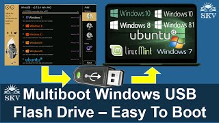 How to Create Multiboot USB Flash Drive using WinUSB in Windows 10 Make a MultiBoot USB Flash Drive [upl. by Ahsita]