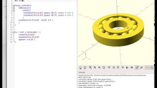 OpenSCAD  Model a Bearing in less than ten minutes [upl. by Markos]