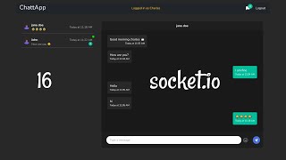 Realtime Chat App  16 socketio 🔥  React Nodejs and Socketio [upl. by Frymire789]