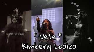 Kim Loaiza  VETE  OFICIAL VIDEO Kimberly Loaiza vete canción completa [upl. by Yelkreb]