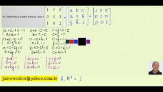 Determ matriz inversa de 3 ordem [upl. by Refinneg]