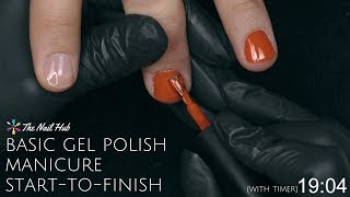 How To Apply Gel Polish StarttoFinish Real Time [upl. by Reni]