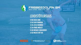 Frisbeegolfin SM 2024  Lehdistötilaisuus [upl. by Attenohs313]