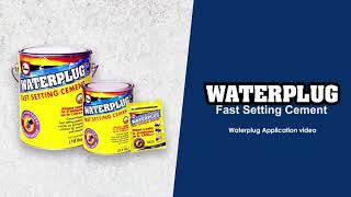 Complete the waterproofing tandem  Apply Waterplug Fast Setting Hydraulic Cement [upl. by Terchie347]