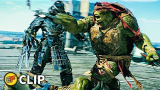 Ninja Turtles vs Shredder  Final Fight Part 1 Teenage Mutant Ninja Turtles 2014 Movie Clip HD 4K [upl. by Alegnave505]