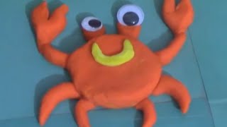 Play Doh Crab  طريقة عمل معجون الاطفال  سلطعون  صلصال الاطفال  طين اصطناعي [upl. by Zendah]