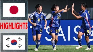 日本 vs 韓国 ハイライト  U17 女子アジアカップ 2024  2024 年 5 月 16 日 [upl. by Herwin]